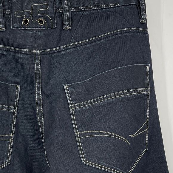 Jack & Jones Dark Wash Work Jeans | Size 32 | Carpenter Style | Distressed Cuffs - Picture 7 of 16